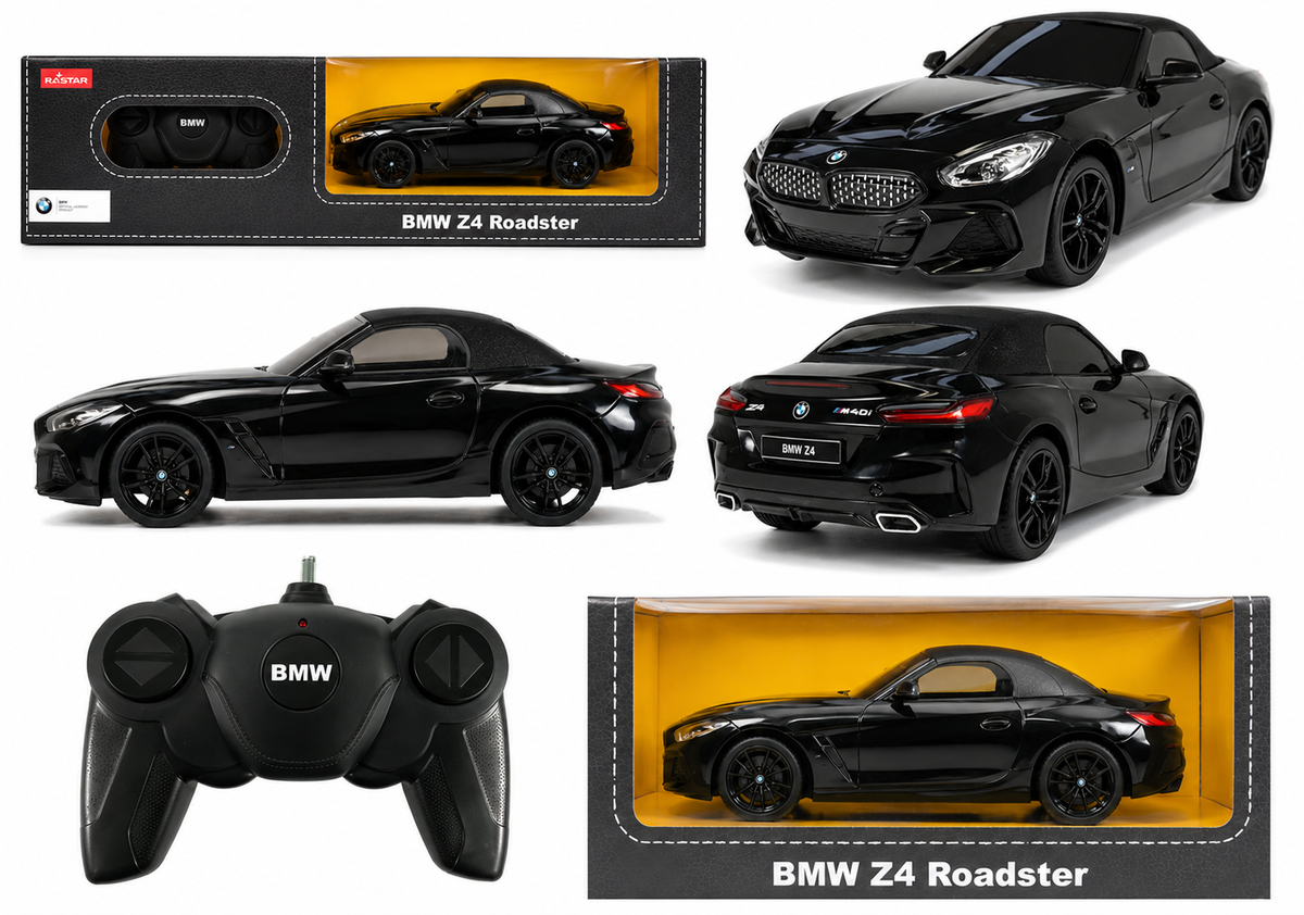 RC BMW Z4 Roadster With Remote Control Black 1:24