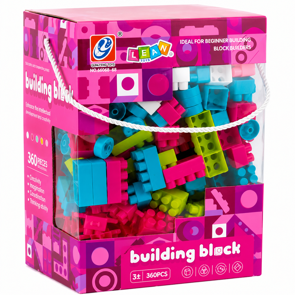 360-Piece Large Colourful Building Blocks Set