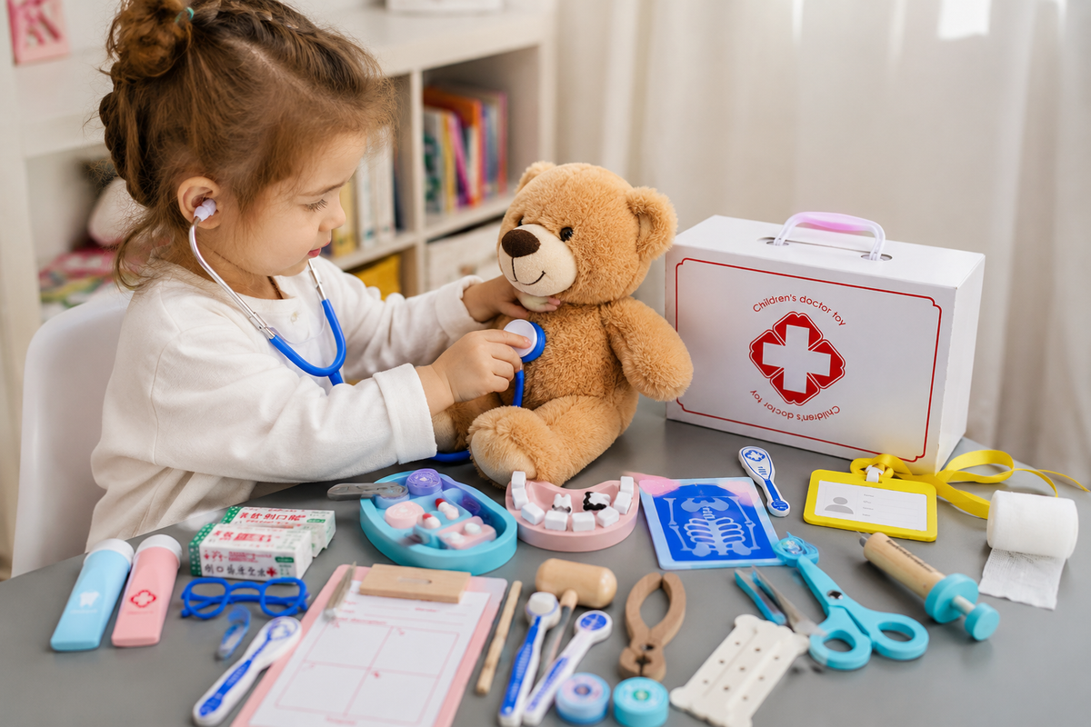 Wooden Doctor Play Set – 43 Pieces