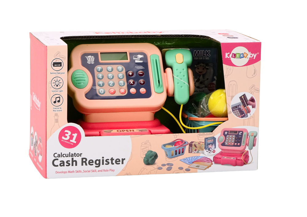 Pink Cash Register With Lights And Sounds