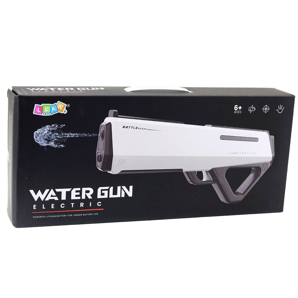 Electric Water Gun Rifle – White – 400ml Water Tank – 12m Long Range