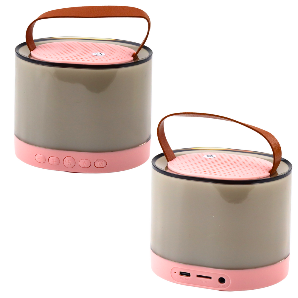Trådløst Karaokesett med Bluetooth-høyttaler, RGB-lys og mikrofon