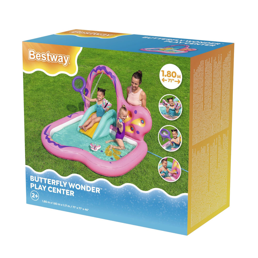 Bestway Butterfly Water Playground with Slide and Accessories