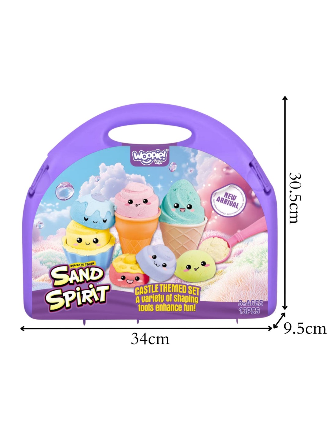 Kinetic Sand Iskrembutikk – 13-dels sett