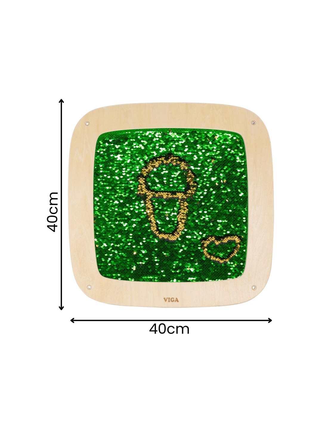 VIGA Sensory Sequin Wall Panel – Interactive Wall-Mounted Activity Board
