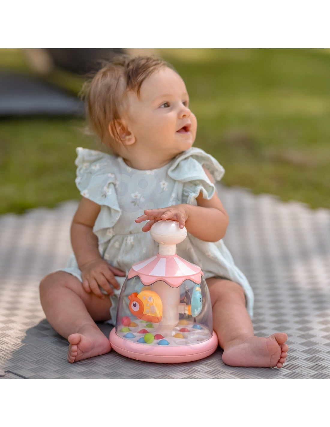 Animal Spinning Carousel – Interactive Ball Drop & Sensory Toy