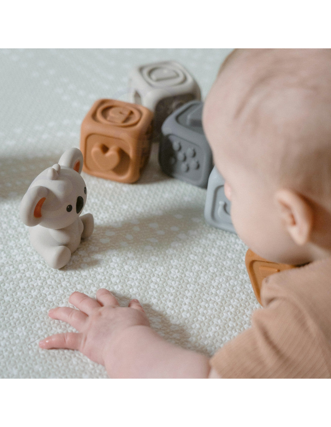 Sensory Blocks & Stacking Pyramid – 2 in 1 Educational Teething Toy