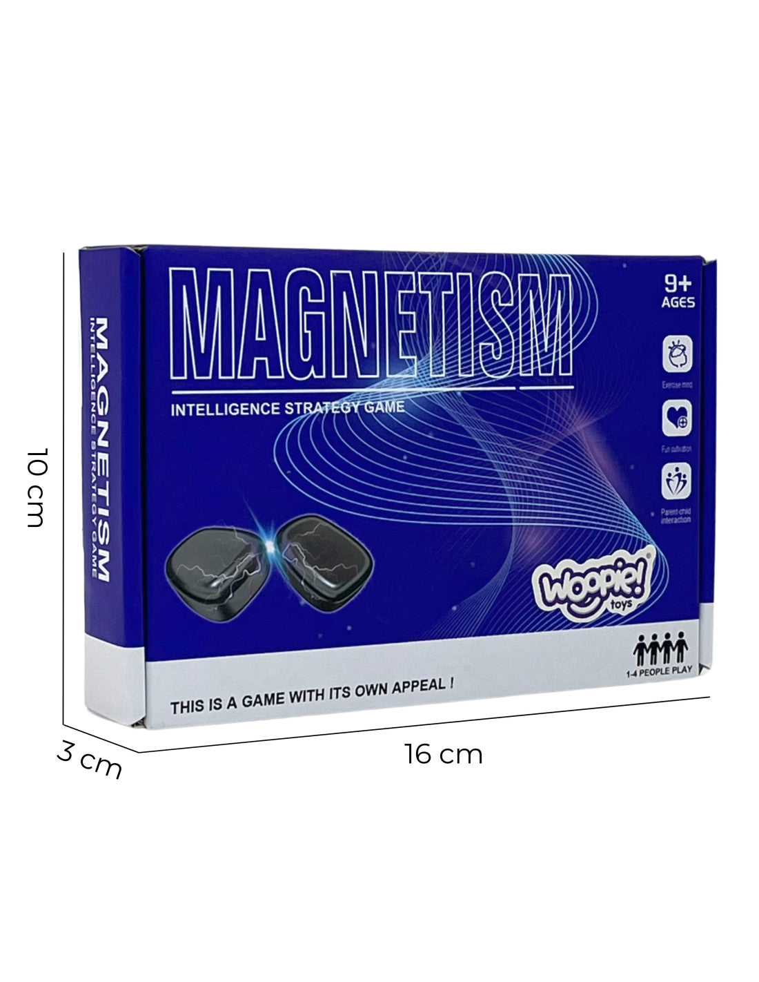 Magnetic Stones Strategy Game – 20 Magnetic Pieces & Rope Challenge