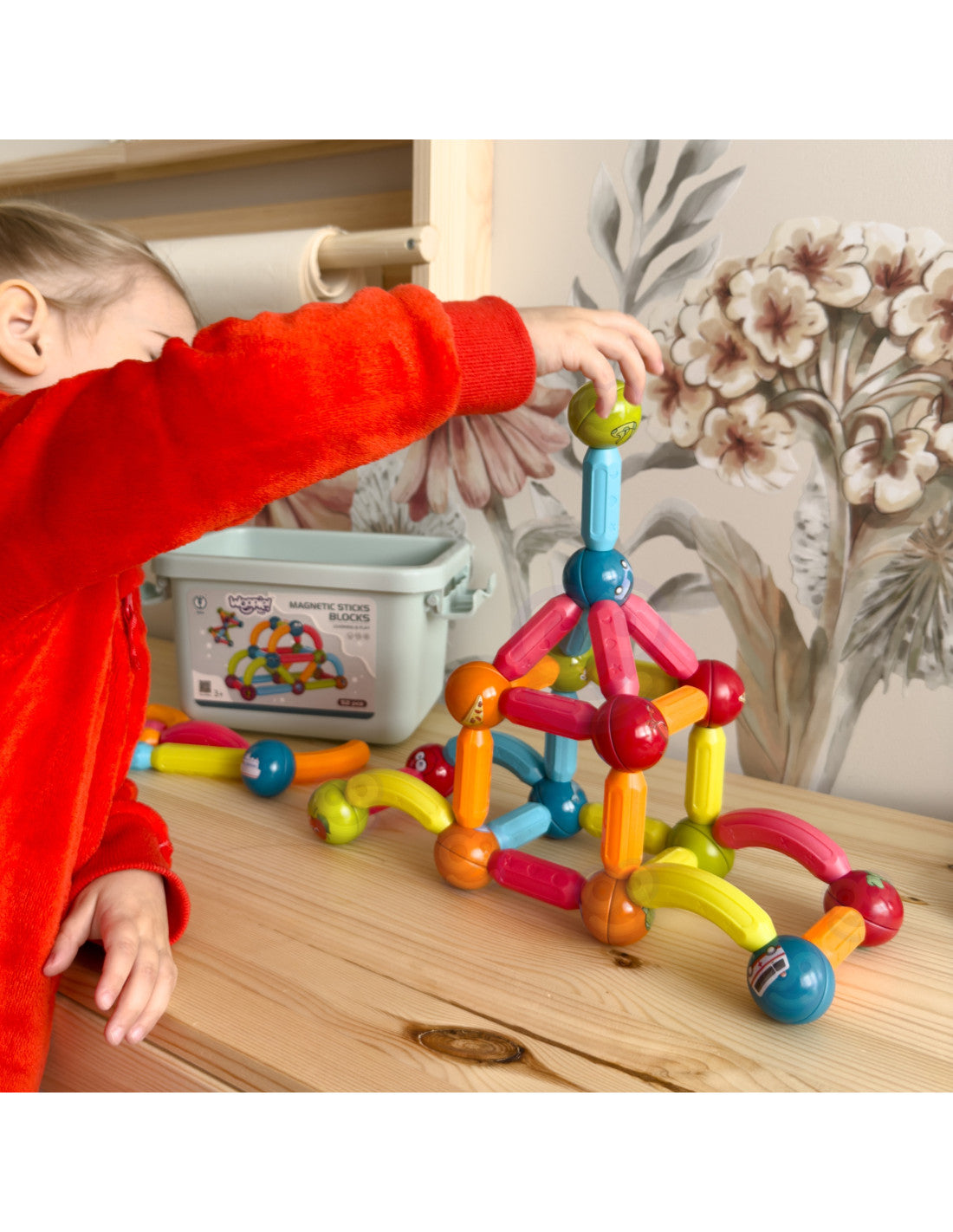 WOOPIE Magnetic Construction Blocks – 52 Piece Set