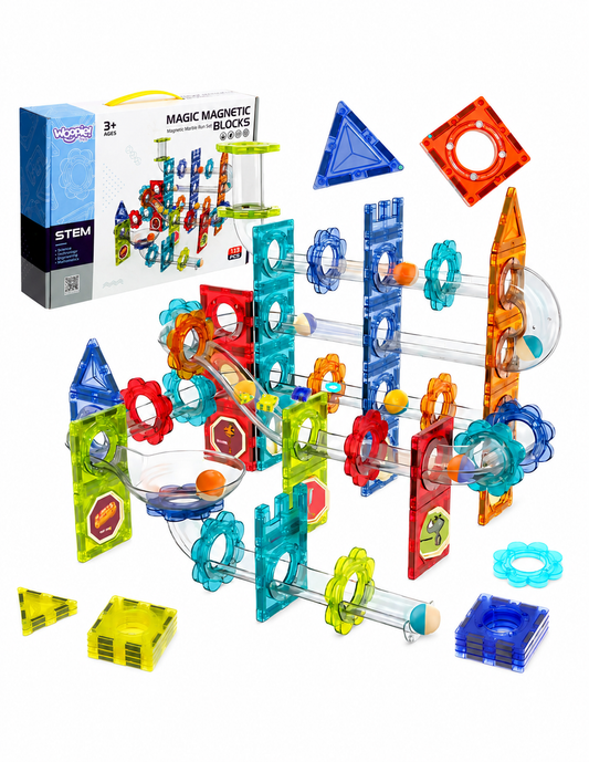 3D Magnetisk Kulebanesett – 113 deler