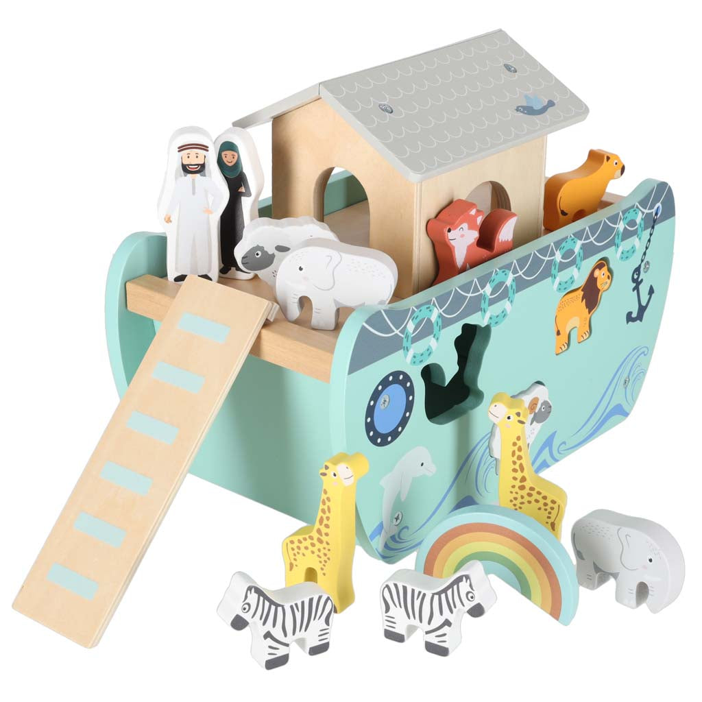 Lulilo Wooden Noahs Ark Ship Formsorterer