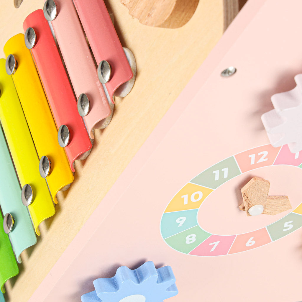 Gåvogn for baby i rosa tre