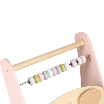 Gåvogn for baby i rosa tre