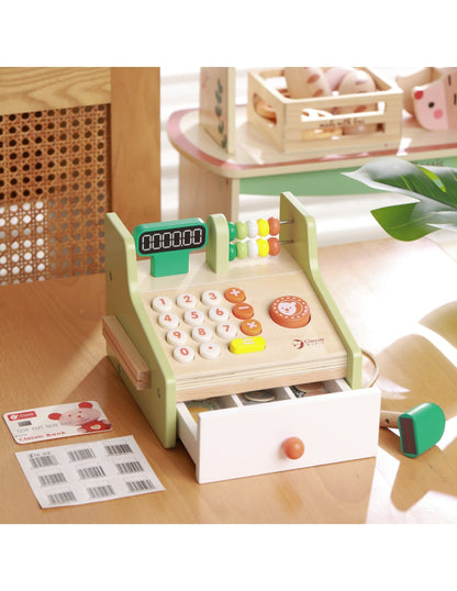 CLASSIC WORLD Wooden Cash Register for Kids