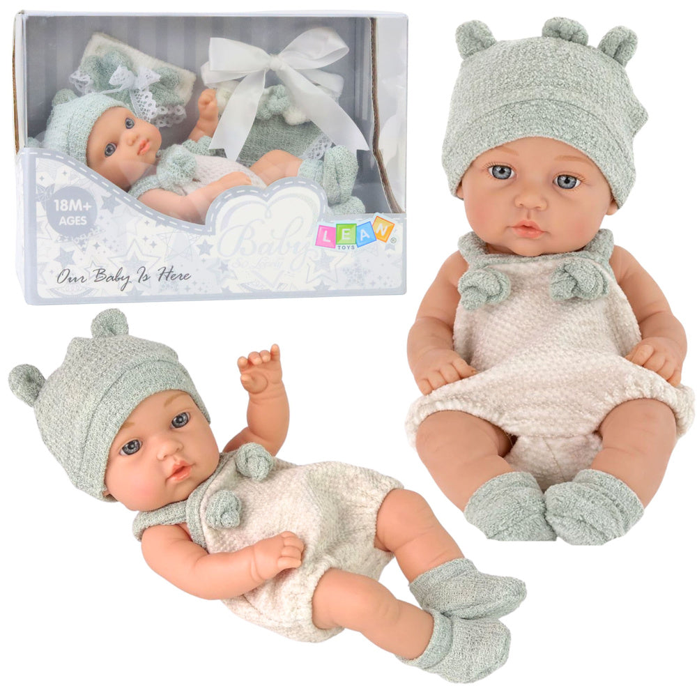 Baby Doll with Hat & Bib- 18cm