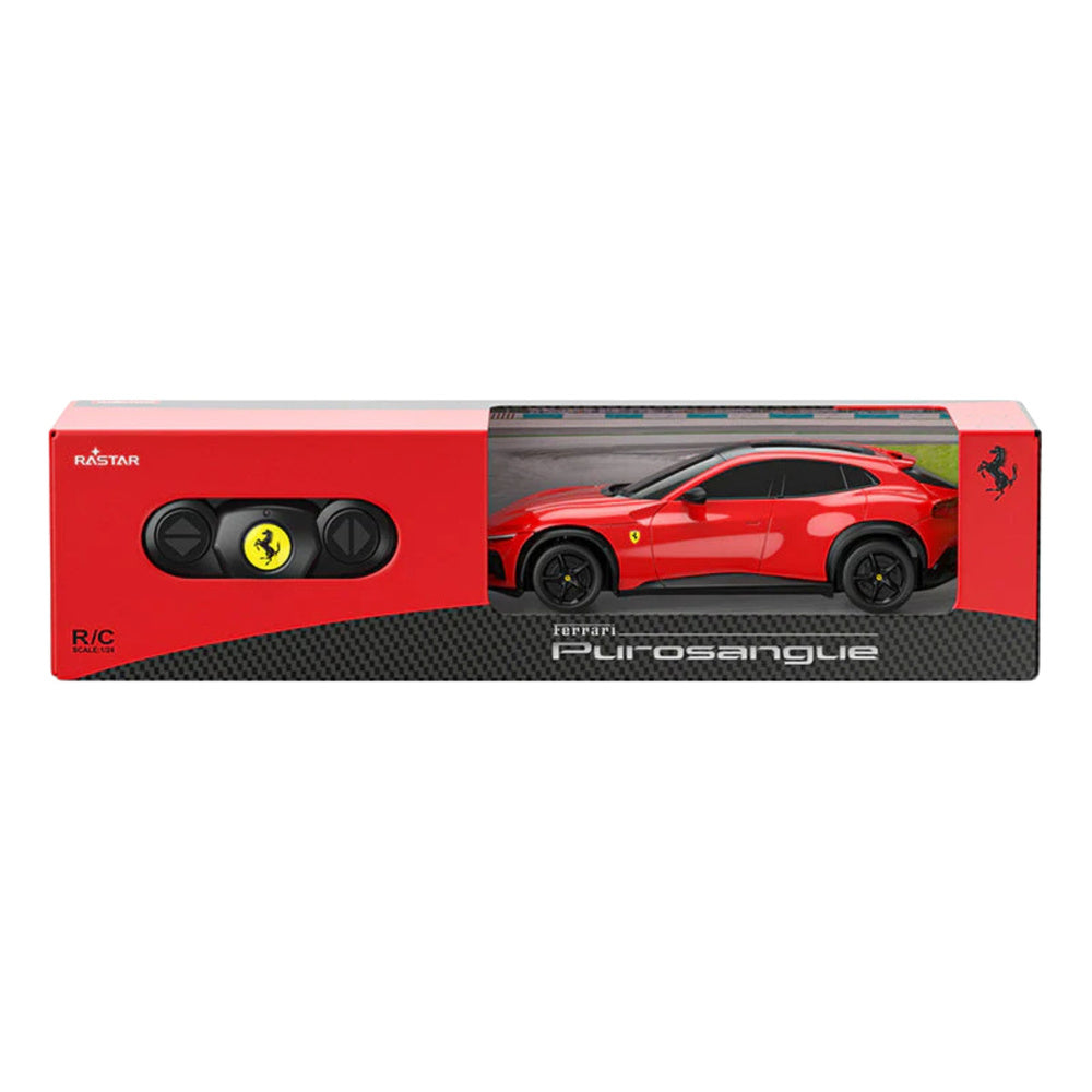Ferrari Purosangue fjernstyrt bil RC – rød – skala 1:24