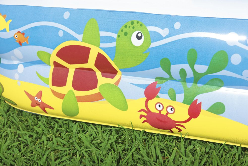 Bestway Oppblåsbart Basseng for Barn med Kalesje 140 x 140 x 114 cm