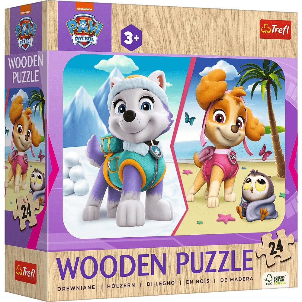24-Piece Wooden Puzzle – Paw Patrol Girls