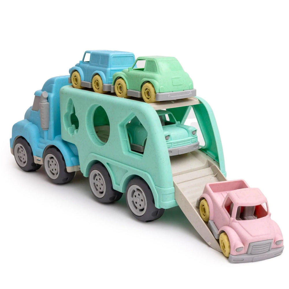 Tow Truck Shape Sorter with Cars & Blocks – BIO Recycled Plastic