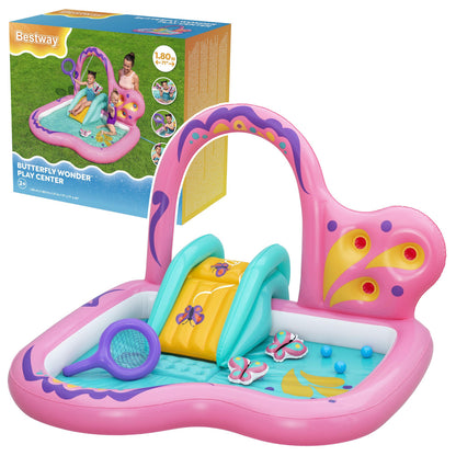 Bestway Butterfly Water Playground with Slide and Accessories