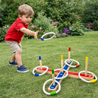 Wooden Ring Toss Game