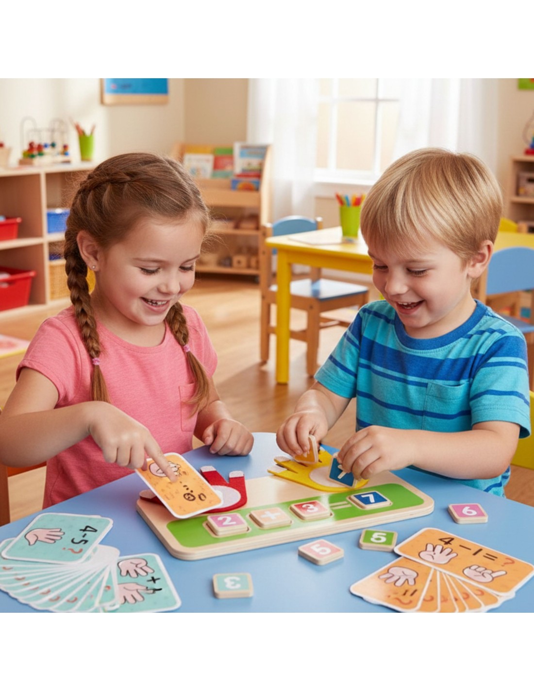 Wooden Educational Math Toy – Counting, Addition & Subtraction
