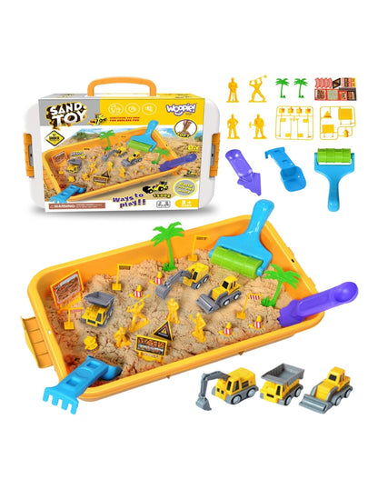 XXL Kinetic Sand Construction Site Play Set – 1.5kg Sand