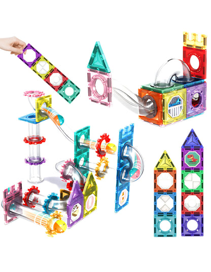 WOOPIE 126 Piece Magnetic 3D Construction Blocks Set
