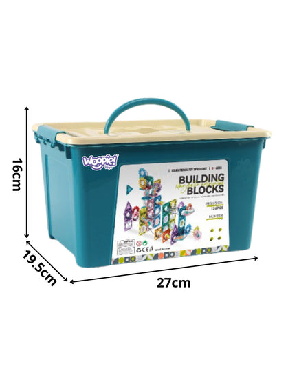 WOOPIE 126 Piece Magnetic 3D Construction Blocks Set