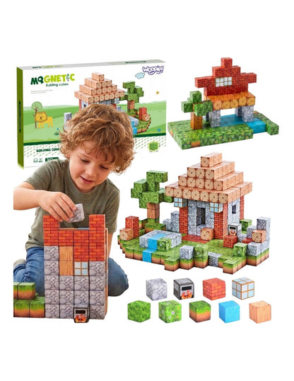 Magnetic Building Block Set – 108-Piece Creative STEM Construction Toy