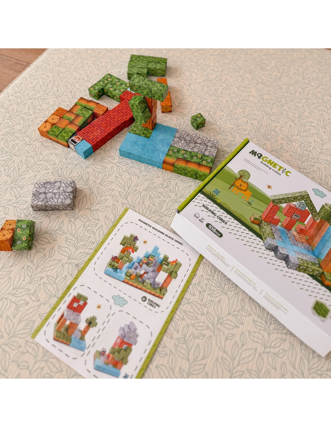Magnetic Building Block Set – 108-Piece Creative STEM Construction Toy